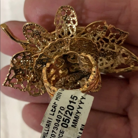 DECO BRILLIANT LEAF RING - Picture 8 of 8